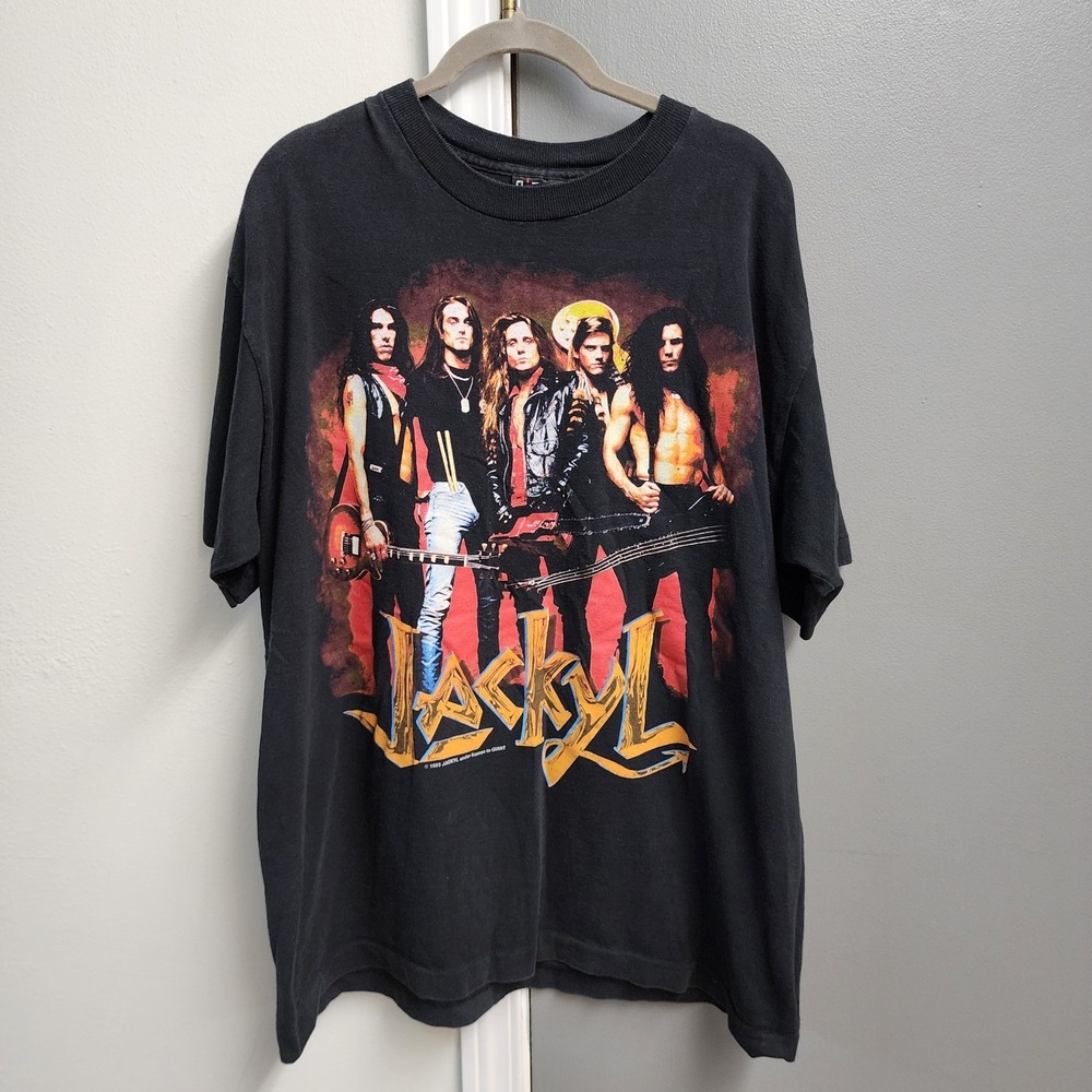 Jackyl Rock Band Vintage Concert Rock Band Black t-shirt XL 1993 Single Stitch